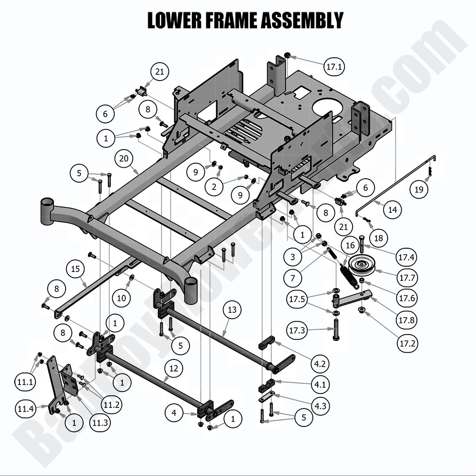 2019 Compact Outlaw - Lower Frame Assembly